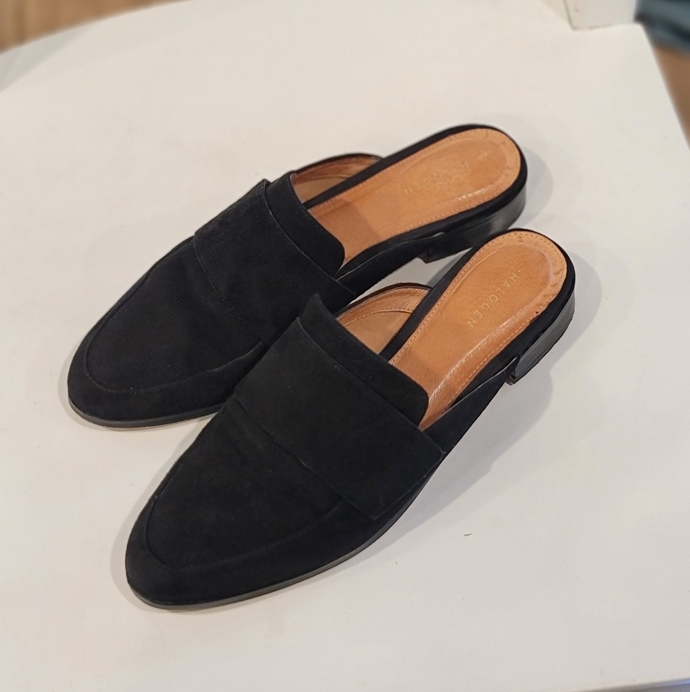 Halogen Black Suede Women's Loafers